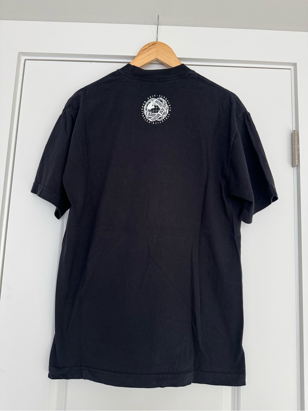 Alphalete Black Short Sleeve Tee with White "MORE" Graphic - Picture 2 of 3